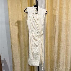 JAYGODFREY Elegant Cream Midi Dress